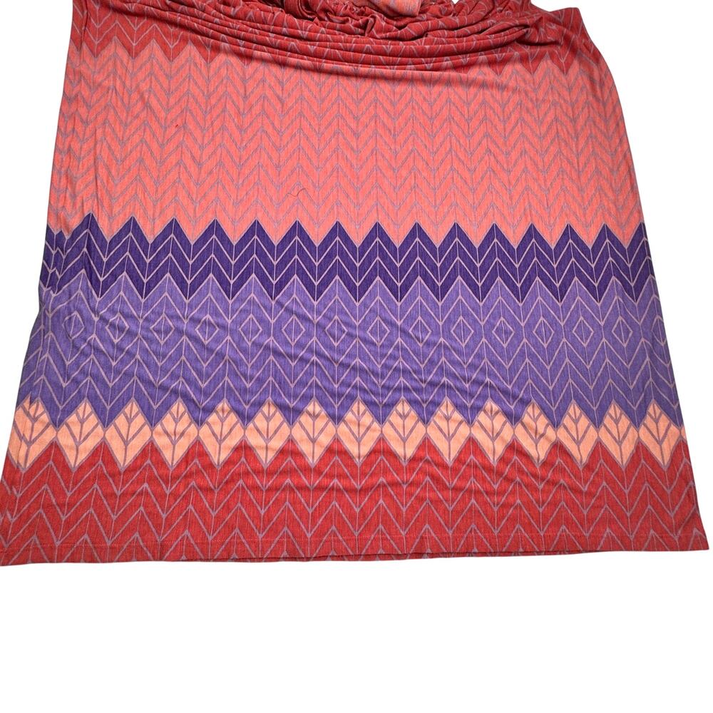 Nomad Morgan Carper Geo Print Super Soft Blousen Maxi Dress Women's Size Large - Picture 7 of 12
